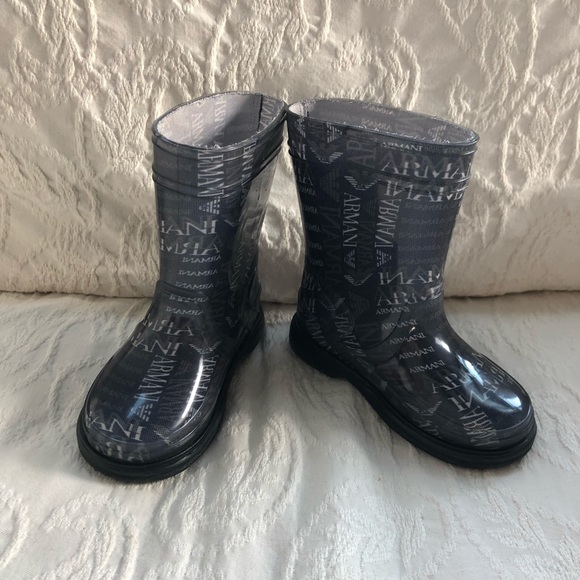 armani rain boots